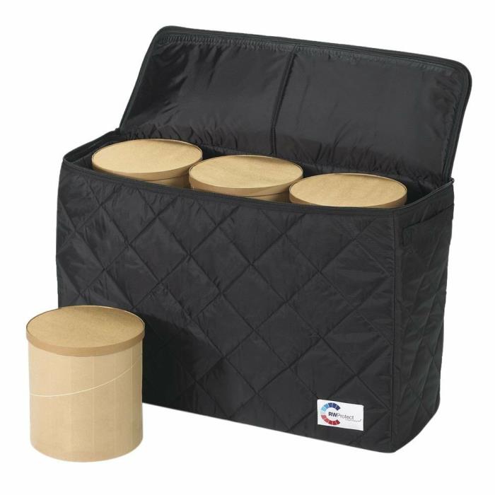 RefrigiWear Black Nylon 6 Tub Insulated Food Delivery Bag - 11