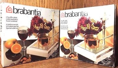 Brabantia Chauffe-plats Food Warmer, Lot of 2