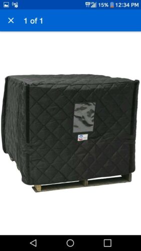 RefrigiWear Black Fabric Insulated Pallet Cover - 48