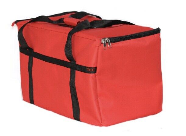 New Excellent Insulated Food Delivery Bag, Pan Carrier Red Nylon ,23