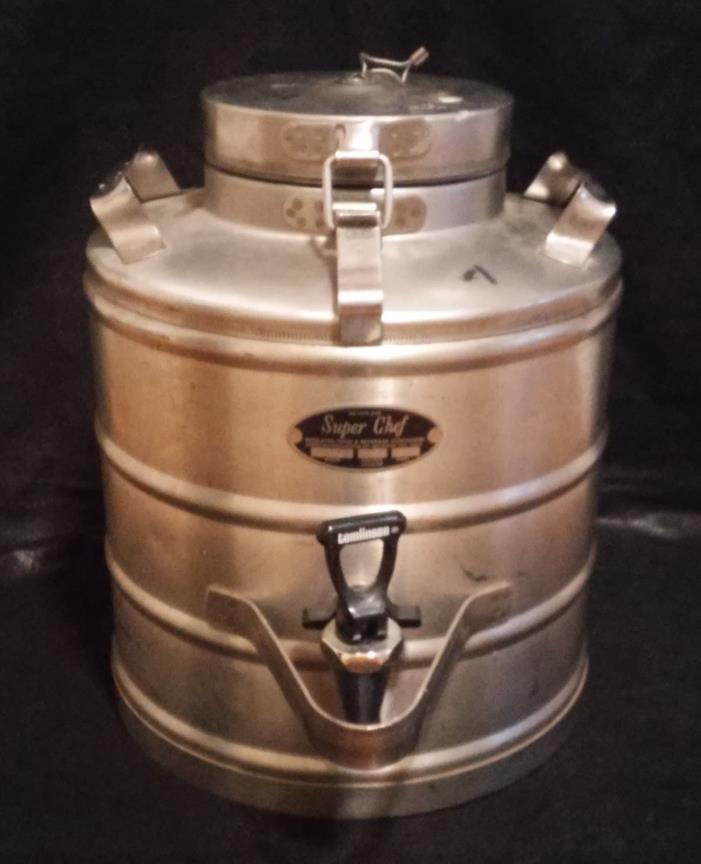 Super Chef Insulated Food & Beverage  Container 3 gal Model MIL Stainless Steel