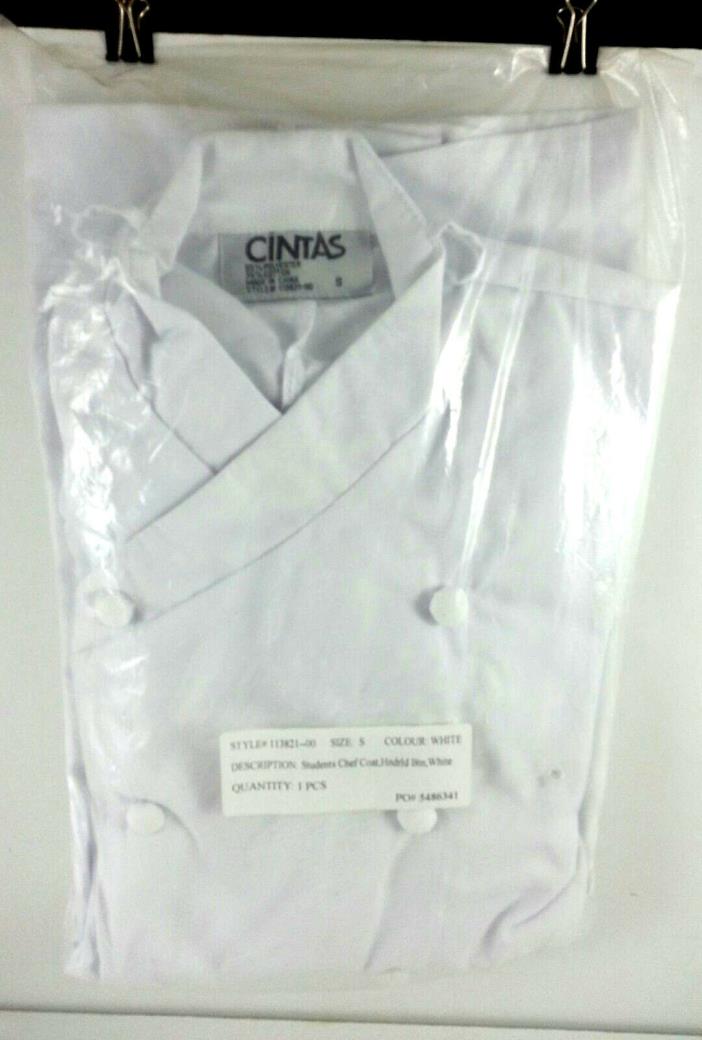 Cintas Chef Coat Size Small Students Uniform White New In Package