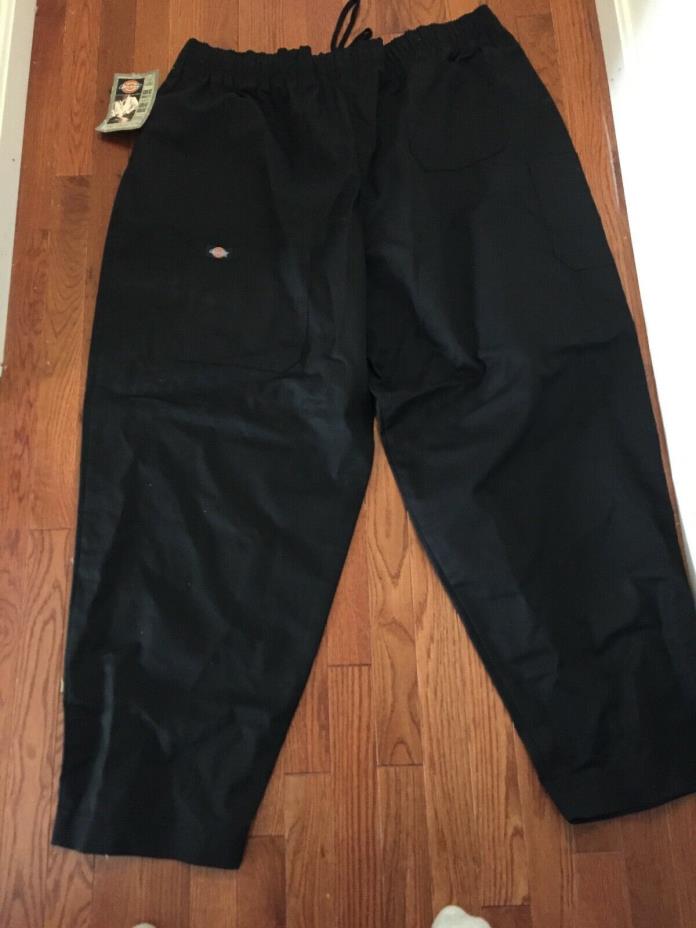 Dickies Chef Adult Traditional Drawstring Double Needle Baggy Chef Pant. size 50