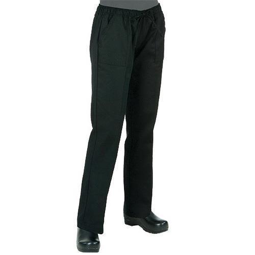 Chef Works - WBAW-P - Women's Black Chef Pants (S)