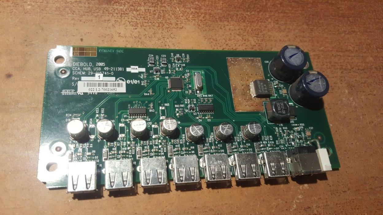 Diebold Opteva ATM Machine CCA, HUB, 49-211381-00A USB HUB Circuit Board (USED)