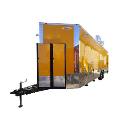 Concession Trailer 8.5' x 25' Yellow Food Event Restroom
