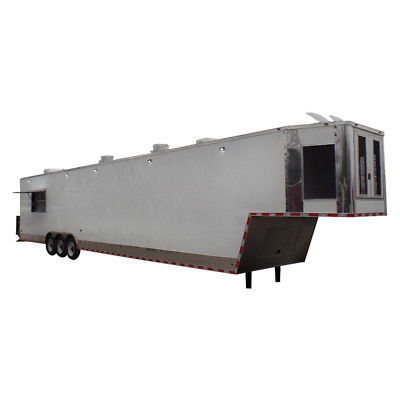 Concession Trailer 8.5'x48' White Food Event Catering