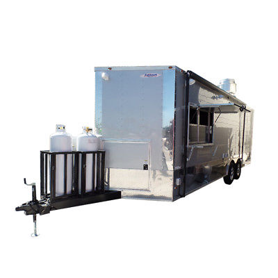Concession Trailer 8.5' x 24' Silver Frost Food Event Catering