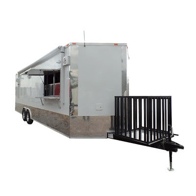 Concession Trailer 8.5 X 26 White Food Event Catering