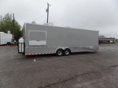 Concession 8.5x30 Catering Food Dove Grey Event Trailer