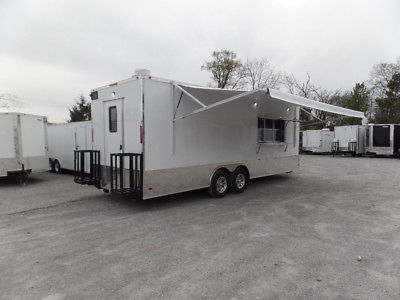 Concession 8.5x24 White Catering Event Trailer