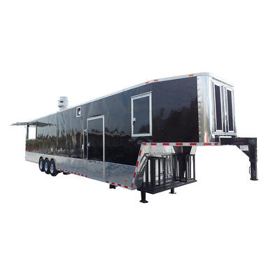 Concession Trailer 8.5' X 45' Black Food Event Catering