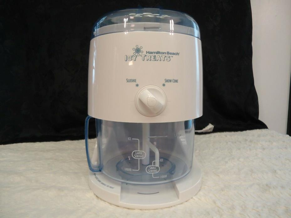 HAMILTON BEACH ELECTRIC ICE SHAVER / SLUSHIE / SNOW CONE MAKER MODEL 68050