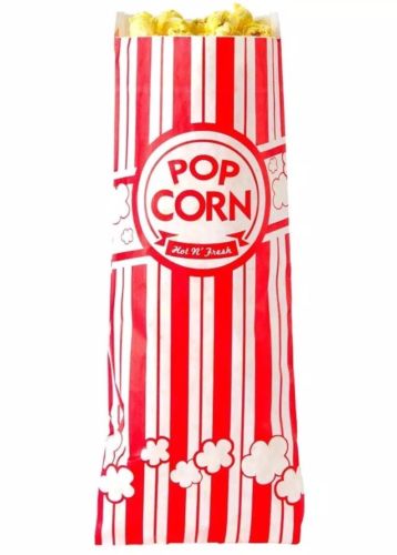 Concession Essentials CE Popcorn Bags-500 Popcorn Bags, 1 oz. (Pack of 500), NEW