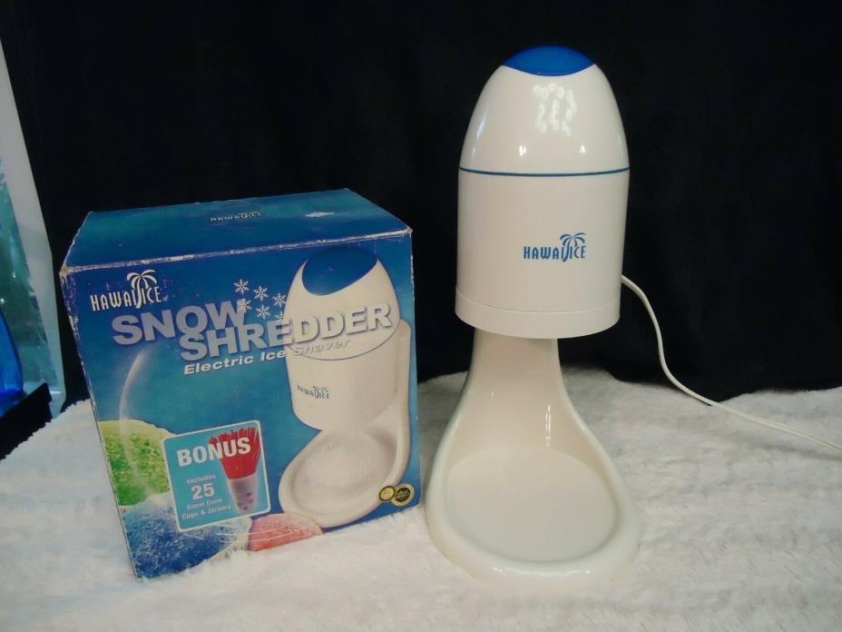 BACK TO BASICS HAWAII ICE ELECTIC SNOW CONE MAKER / ICE SHAVER MODEL SIT4660