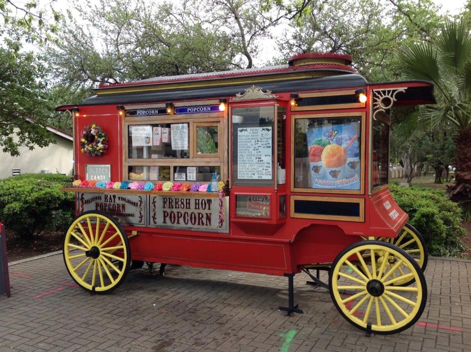 Antique Cretors Wagon, Concession Cart, Food Truck, Mobile Vending, Vintage