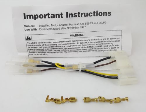 Speed Queen #560P3 Dryer KIT MOTOR ADAPTER HARNESS-ELECSKU: AL-560P3
