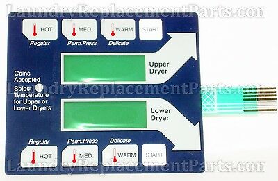 DEXTER STACK DRYER BLUE SWITCH ASSEMBLY TOUCH PAD  Part #9801-059-002 **NEW**