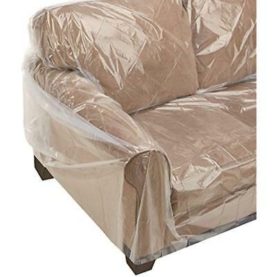 Clean Hard Plastic Seethru Heavy Duty Clear Sofa Cover Living Room Furniture Us