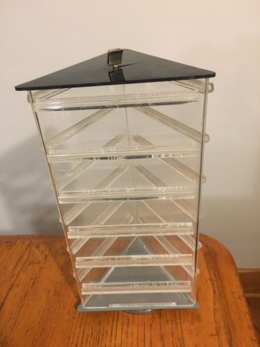 Vtg Rotating Jewelry Earrings or Pins Store Display Stand