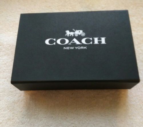 COACH  Magnetic closure Empty Black Gift BOX