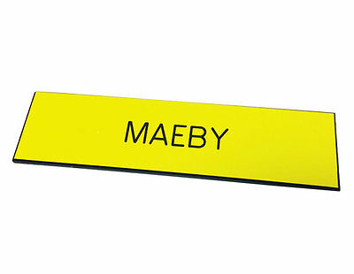 1/2 x 3 BLUTH'S Plastic Name Tag MAEBY Badge Costume Arrested Development