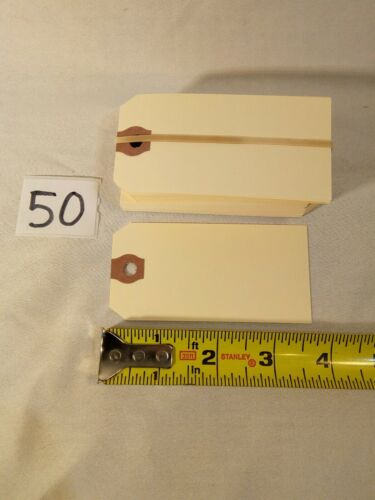 50 Manila Shipping Tags Without String #3, 3-3/4