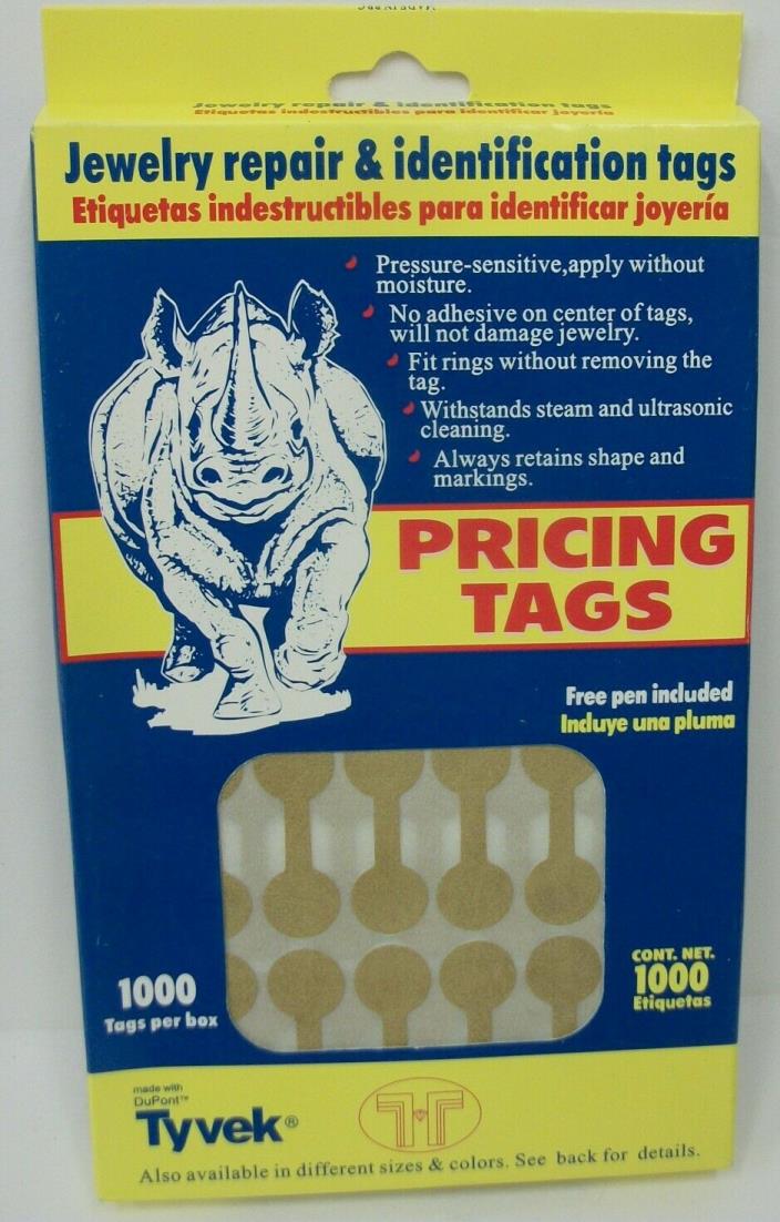 1000 Rhino DuPont Tyvek Round Gold 1/2