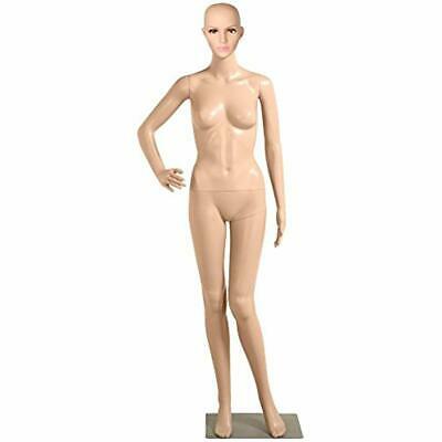 Plastic Female Mannequin Adjustable Realistic Display Full Body Dress Form Arts,