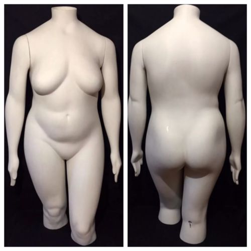 Vintage Plus Size Headless Female Mannequin Dress Form JCPenney Retail Display