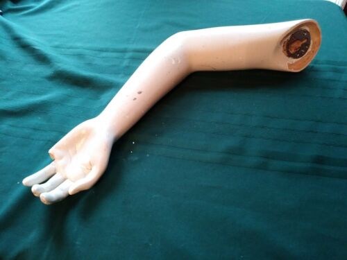 Vintage Heavy Arm hand Mannequin Prop display boutique industrial steampunk #D