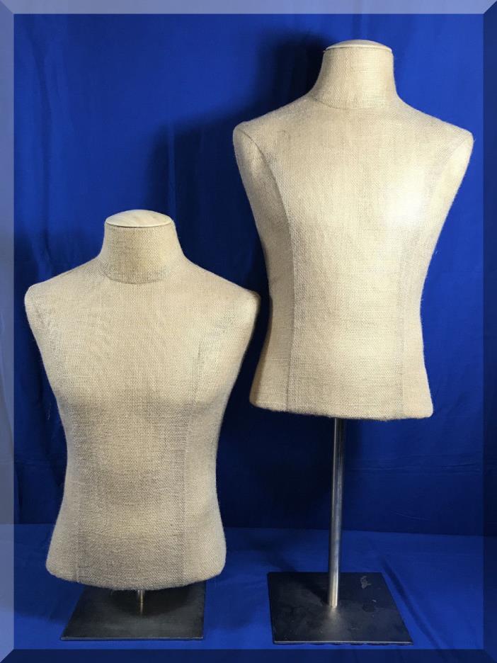 BERNSTEIN MALE FORM SHIRTS JACKETS MANNEQUIN TORSO MODEL STAND - 28 TO 40 INCHES