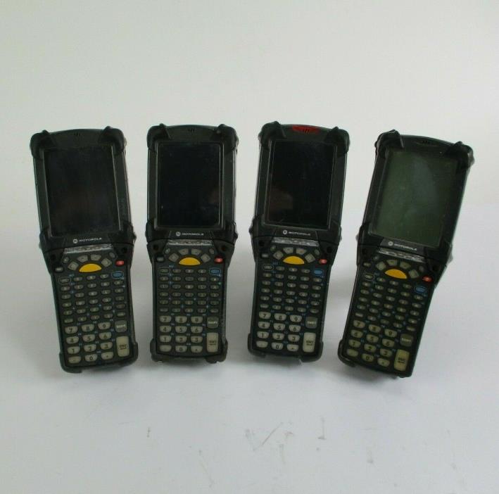 Lot of 4 Symbol Motorola MC9090 Gk0JBEGA2WR Wireless Barcode Scanner UNTESTED