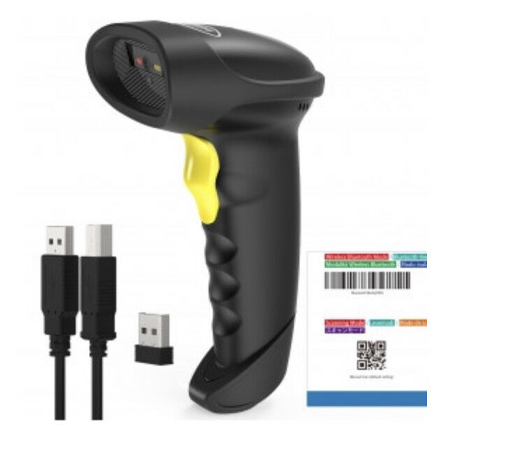 Inateck 2D Wireless Bluetooth Barcode Scanner,read barcodes on displays,BCST-50