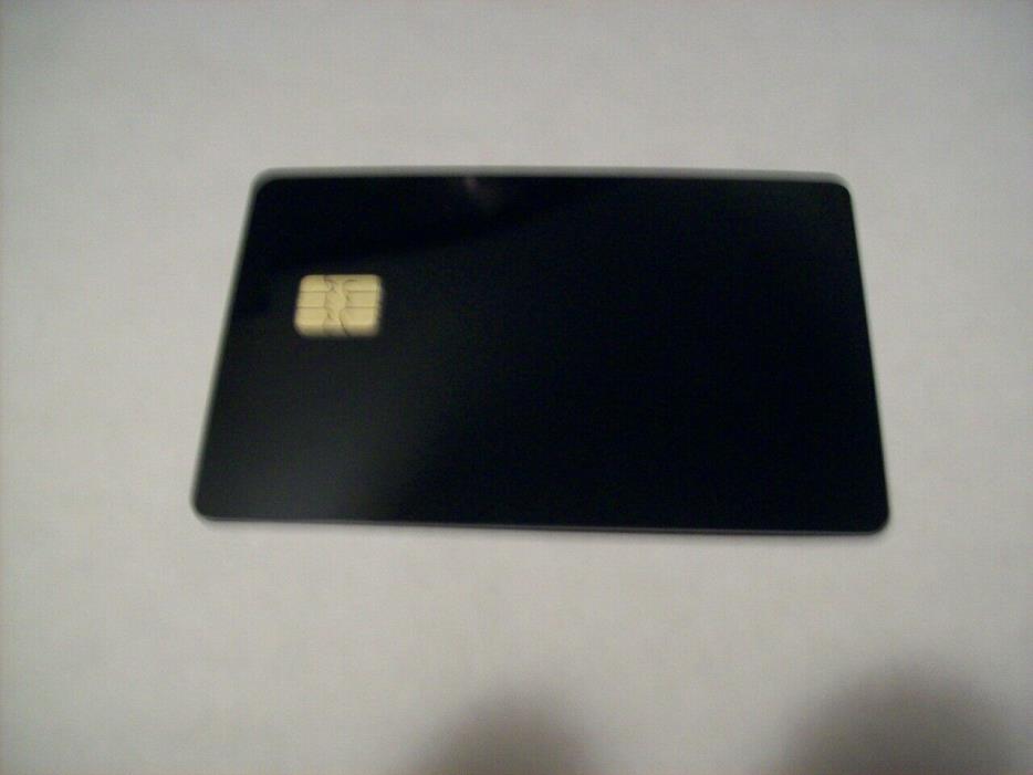Black ISO PVC IC With SLE4442 Chip Blank Smart Card Contact-1ea