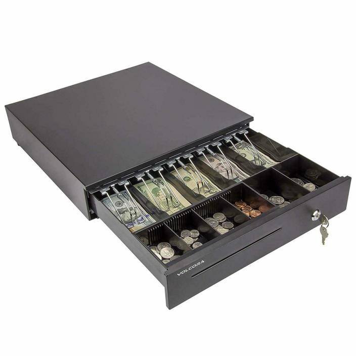 Cash Register Drawer for Point of Sale (POS) System with Removable Coin Tray