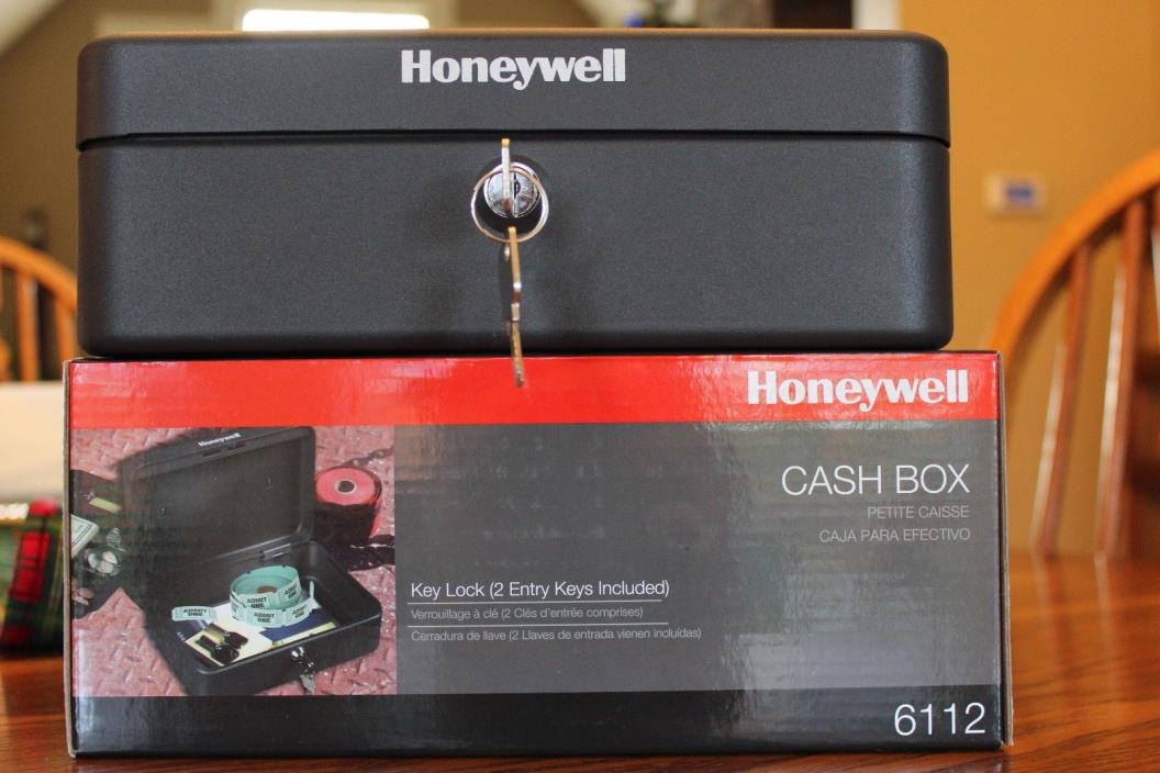 Honeywell Steel Cash Box with Tray 6112