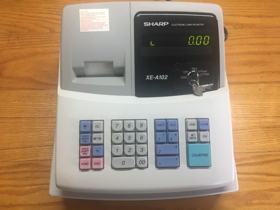 Sharp Electronic Cash Register XE-A102 + Keys