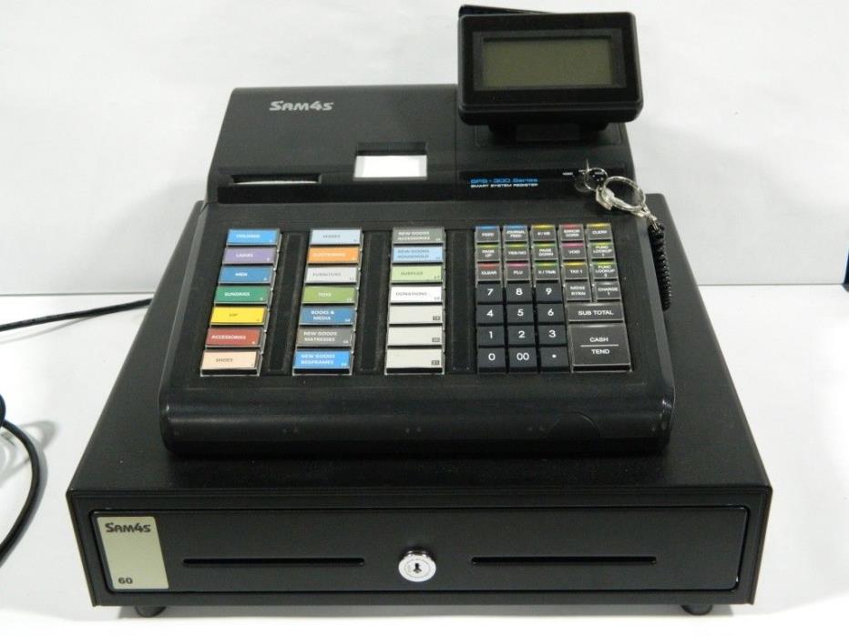 SAM4S SPS-345 Electronic Cash Register with Journal Printer Used 1 Year