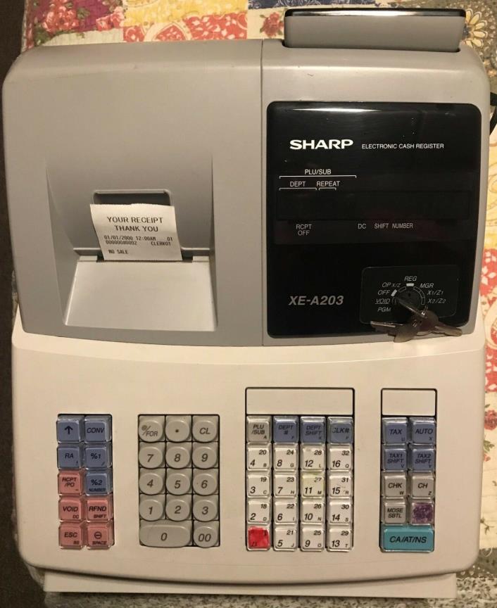 Sharp Electronic Cash Register XE-A203