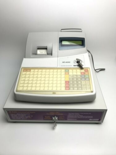 Sharp Electronic Cash Register Model XE-A302 with Keys