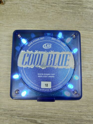 LRS Long Range Systems Coaster Call Restaurant Pager R8500 COOL BLUE