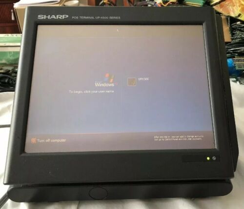 Sharp UP-X500 Touch Screen POS Monitor With Optional Card Reader Please Read