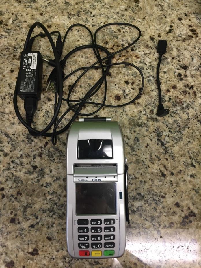 First Data FD130 EMV NFC Dial/IP Credit Card Machine Used- great condition