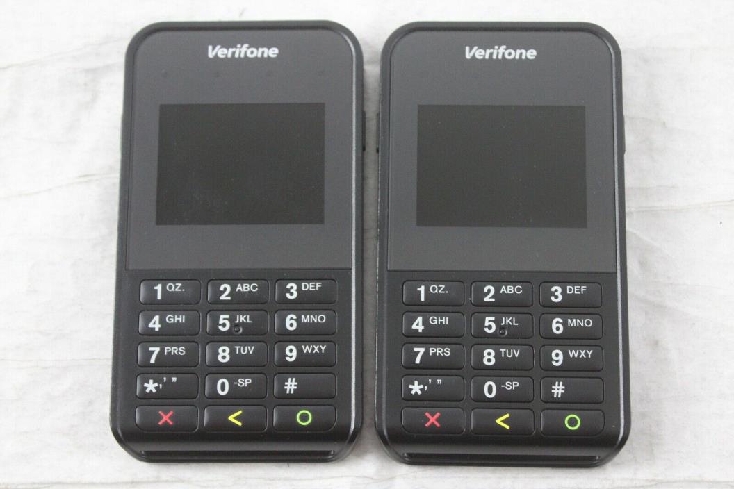 Lot of 2 VeriFone E355 Bluetooth/WIFI Mobile Payment Credit Card Terminals