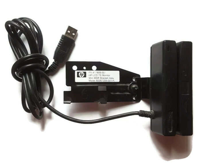 HP USB Credit Card Reader with Bracket Assy 80067209-001 for Monitor