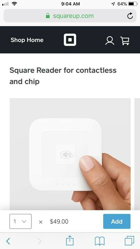Genuine Square Reader For Contactless and Chip Brand New Sealed