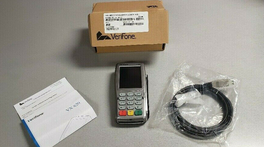 VeriFone Vx820 PIN Pad w/ EMV Chip Reader & Contactless  - New in Box with Cable