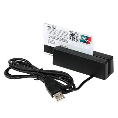 Mini USB Magnetic Stripe 3-Track Swipe Bank Debit Credit Card Reader F1B1
