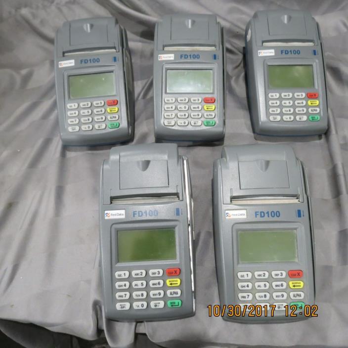 FIRST DATA FD100 PRINTING CREDIT CARD TERMINAL PART NUMBER 001078064